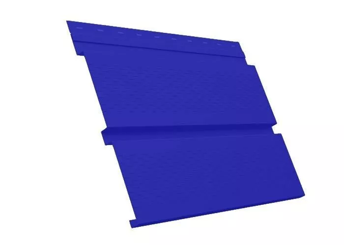 Софит металл GL с центральной перфорацией РЕ 0,45 мм RAL 5002 ультрамариново-синий купить в краснодаре