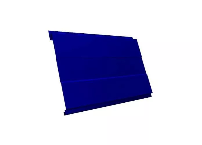 Металлический сайдинг Grand Line Вертикаль Проф PE 0,45 мм RAL 5002 Ультрамариново-синий купить в краснодаре