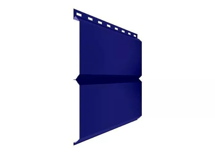 Металлический сайдинг Металл Профиль Lбрус NormanMP 0,5 мм RAL 5002 Ультрамарин купить в краснодаре