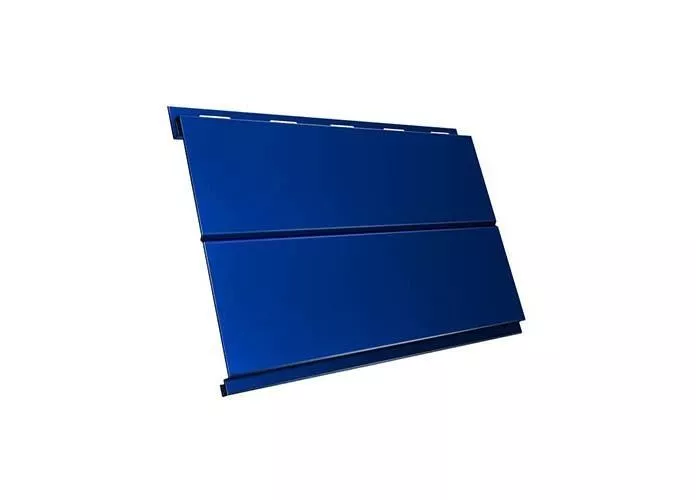 Металлический сайдинг Grand Line Вертикаль Line Satin 0,5 мм RAL 5005 Сигнальный синий купить в краснодаре