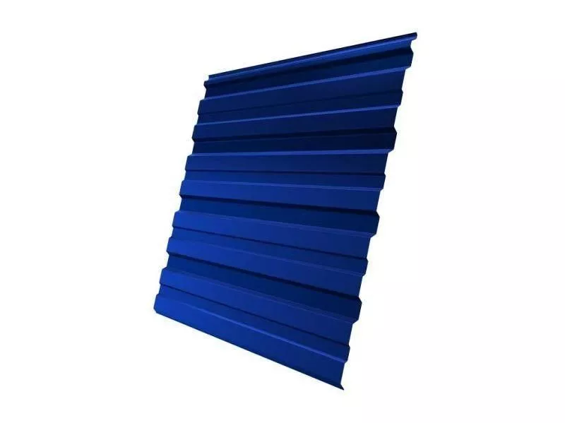 Профнастил Grand Line С10 R Полиэстер 0,45 мм RAL 5005 Сигнальный синий купить в краснодаре