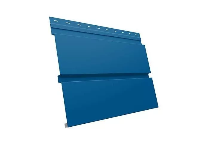 Металлический сайдинг Grand Line Квадро Брус PE 0,45 мм RAL 5005 Сигнальный синий купить в краснодаре