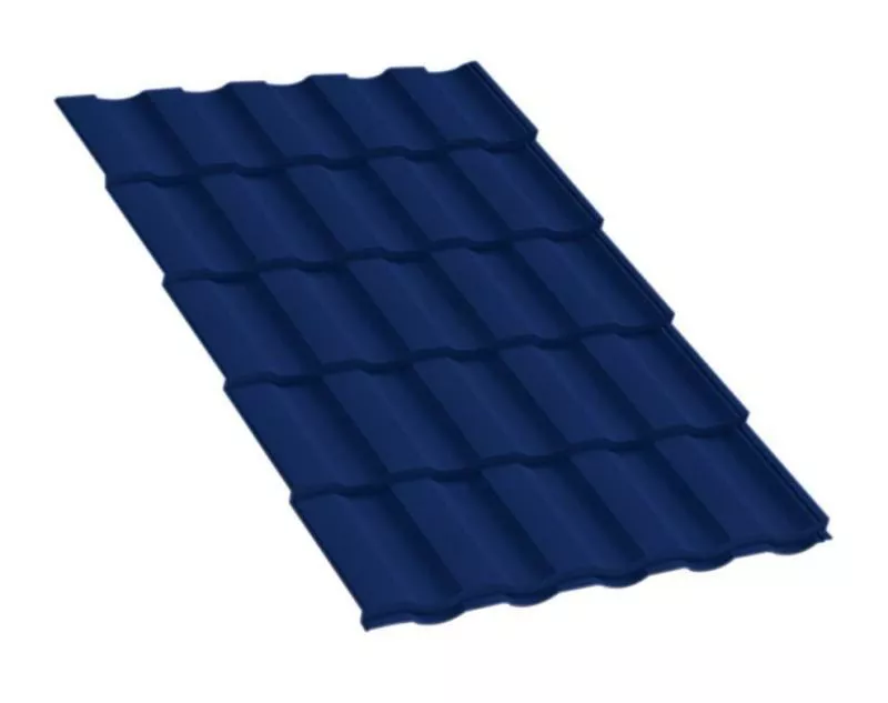 Металлочерепица Монтекристо-M PURMAN 0.5 мм RAL 5005 Сигнальный синий купить в краснодаре