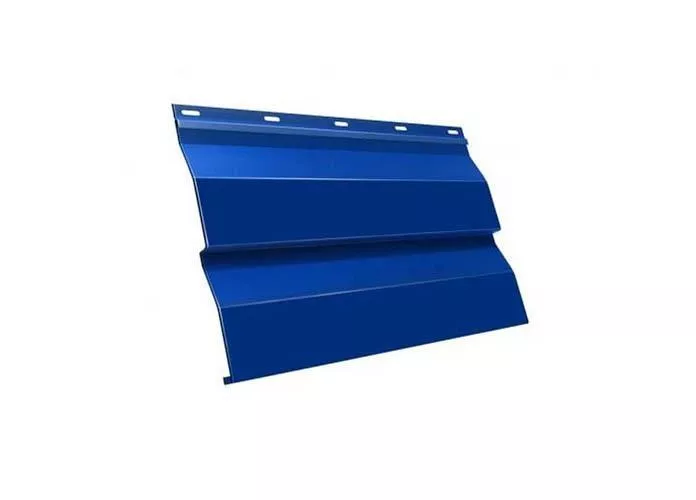 Металлический сайдинг Grand Line Корабельная доска Satin 0,5 мм RAL 5005 Сигнальный синий купить в краснодаре