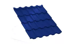 Металлочерепица Трамонтана-SL PURMAN 0.5 мм RAL 5005 Сигнальный синий. Артикул: tramont_06-5005sl