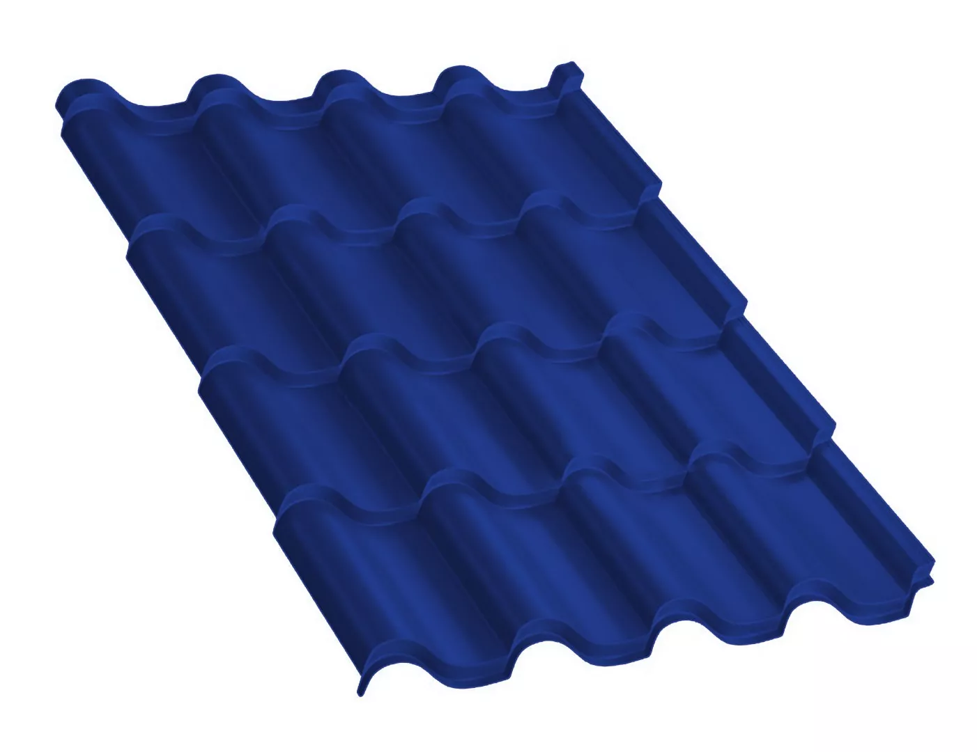 Металлочерепица Монтерроса-M NormanMP 0.5 мм RAL 5005 Сигнальный синий купить в краснодаре