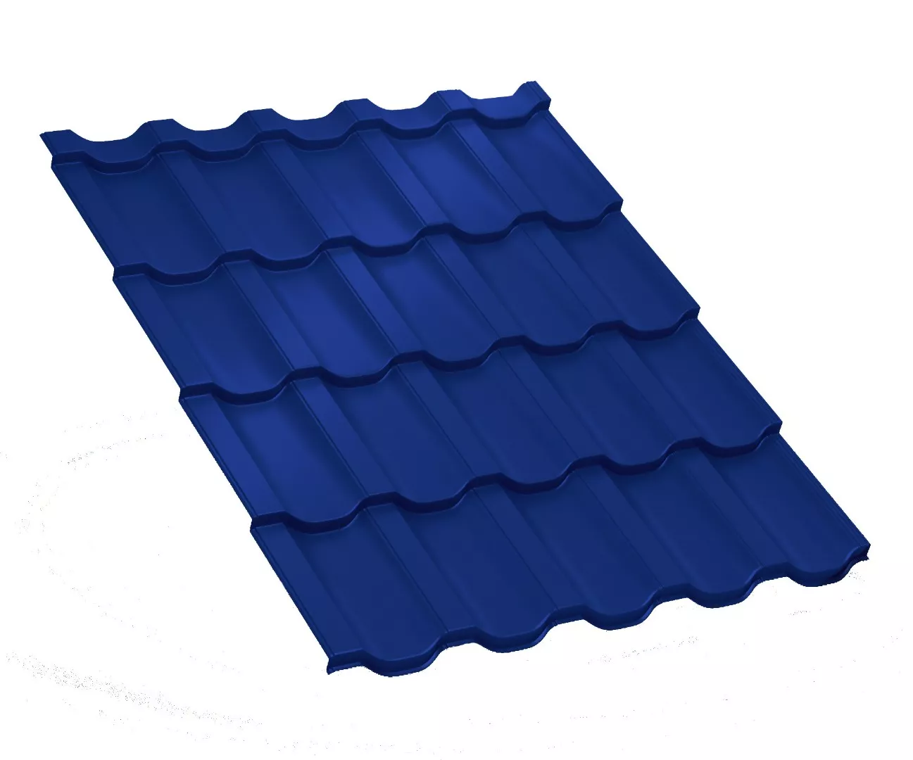 Металлочерепица Трамонтана-M NormanMP 0.5 мм RAL 5005 Сигнальный синий купить в краснодаре