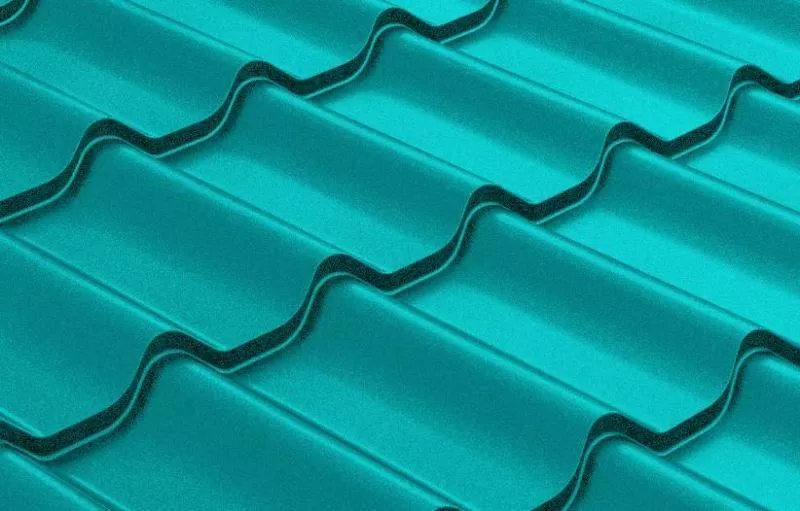 Металлочерепица Grand Line Модерн (Modern) 0,45 Полиэстер RAL 5021 Водная синь купить в краснодаре