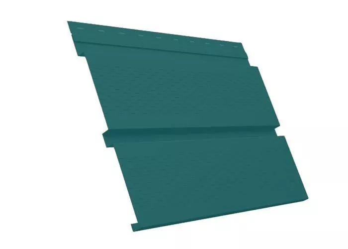 Софит металл с перфорацией GL Квадро брус PE 0,45 мм RAL 5021 водная синь купить в краснодаре