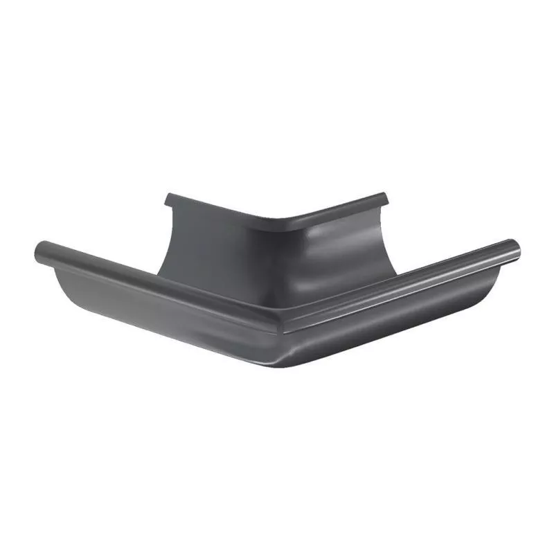 Угол желоба наружный 125/90. AQUASYSTEM КОМФОРТ. RAL 7024 Темно-серый купить в краснодаре