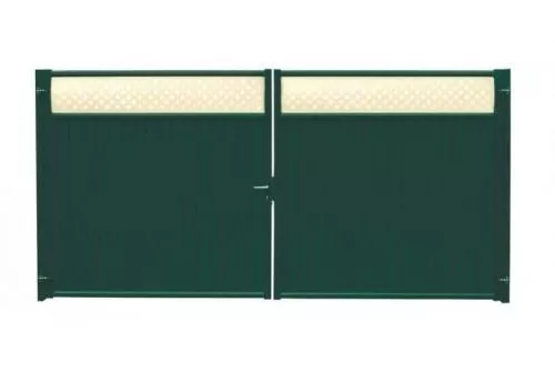 Ворота Estet Plus 2,4х3,6 RAL 6005/1014 Зеленый мох  GL купить в краснодаре