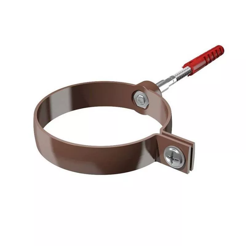 Хомут трубы универсальный ТЕХНОНИКОЛЬ Verat  L-180мм Коричневый купить в краснодаре