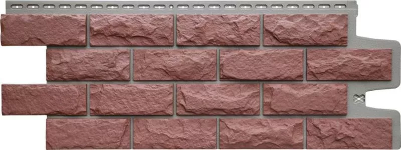 Фасадные панели Grand Line Колотый камень Design Plus Корица с темно-бежевым швом купить в краснодаре