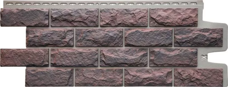 Фасадные панели Grand Line Колотый камень Design Plus Кофе с темно-бежевым швом купить в краснодаре