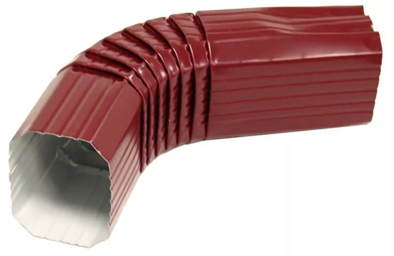 Колено трубы гофрированное Grand Line Vortex RAL 3005 Красный (полиэстер) купить в краснодаре