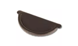 Заглушка желоба Металл Профиль Престиж D125х100 RAL 9005 Черный темный. Артикул: MP-VS04