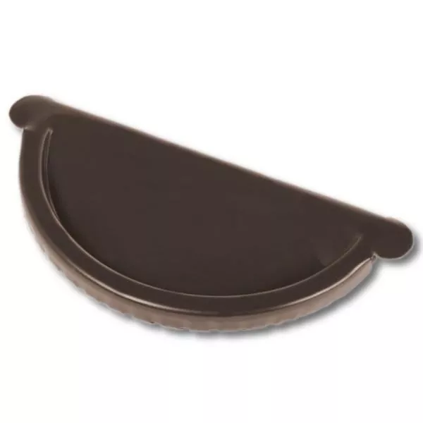 Заглушка желоба Металл Профиль Престиж D125х100 RAL 9005 Черный темный купить в краснодаре