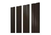 Штакетник Grand Line Twin 0,5 Atlas RAL 8019 Темно-коричневый – Купить оптом и в розницу