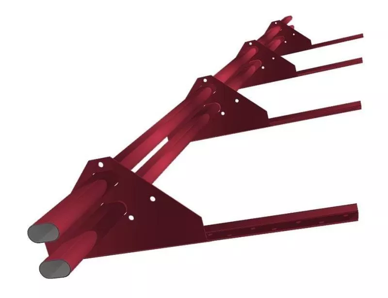 Снегозадержатель трубчатый для натуральной черепицы Стандарт RAL3009 3м(проф.до 50мм) купить в краснодаре