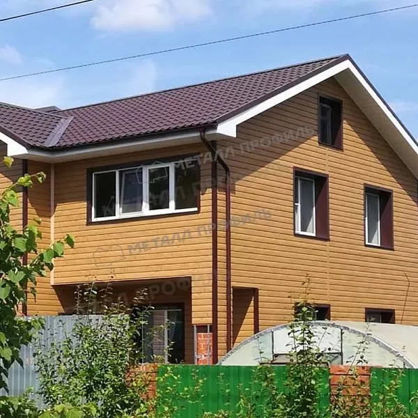 Сайдинг МЕТАЛЛ ПРОФИЛЬ Lбрус-XL-В-14х335 (ECOSTEEL_MA-01-Сосна-0.5) купить в краснодаре