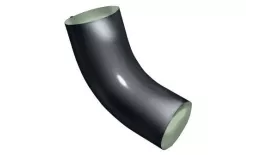 Колено трубы Optima 60° Grand Line 125/90 мм RAL 7024 Мокрый асфальт. Цена: 358 руб. Артикул: GL_voda_345