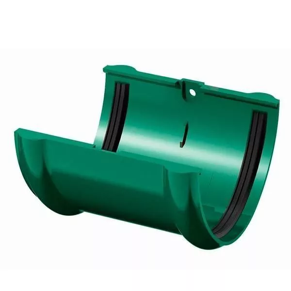 Соединитель желоба ТЕХНОНИКОЛЬ Verat ПВХ 125х82 Зеленый купить в краснодаре