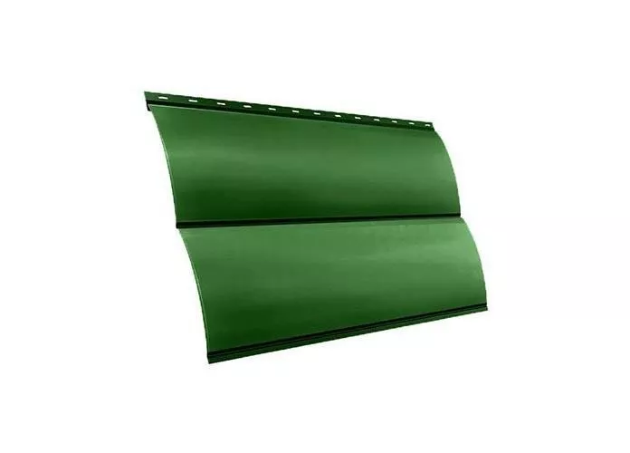 Металлический сайдинг Grand Line Блок-хаус Новый PE 0,45 мм RAL 6002 Лиственно-зеленый купить в краснодаре