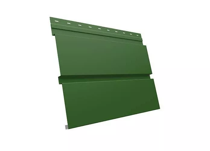 Металлический сайдинг Grand Line Квадро Брус PE 0,45 мм RAL 6002 Лиственно-зеленый купить в краснодаре