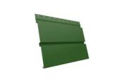 Металлический сайдинг Grand Line Квадро Брус PE 0,45 мм RAL 6002 Лиственно-зеленый – Купить оптом и в розницу