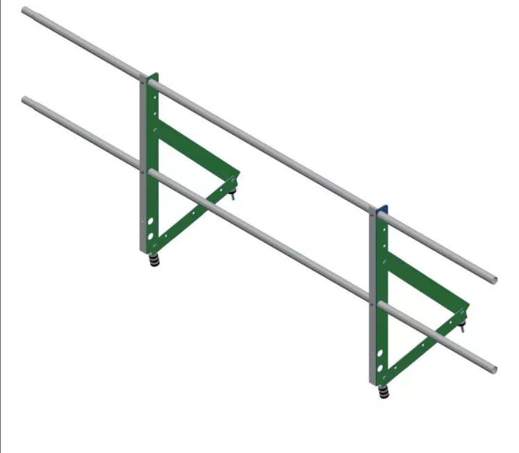 Ограждение кровельное со снегозадержателем на фальц Optima 0,65х2м RAL 6002 купить в краснодаре