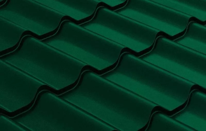 Металлочерепица GL Классик (Classic) 0.5 Quarzit RAL 6005 зеленый мох купить в краснодаре