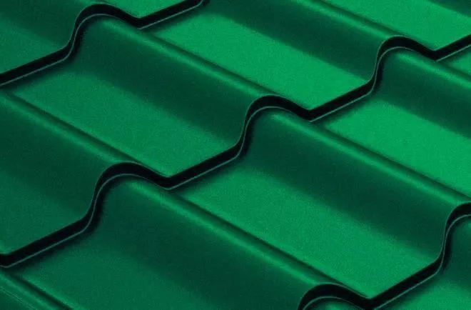 Металлочерепица Grand Line Камея (Kamea) 0,45 Полиэстер RAL 6005 зеленый мох купить в краснодаре