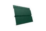 Металлический сайдинг Grand Line Квадро Брус Satin 0,5 мм RAL 6005 Зеленый мох – Купить оптом и в розницу