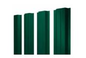 Штакетник Grand Line П -образный А 0,5 Quarzit Lite  RAL 6005 Зеленый мох – Купить оптом и в розницу