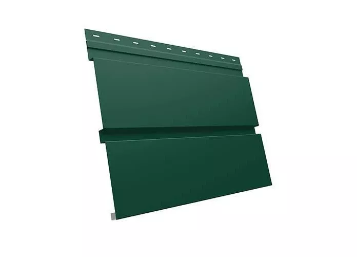 Металлический сайдинг Grand Line Квадро Брус Satin 0,5 мм RAL 6005 Зеленый мох купить в краснодаре