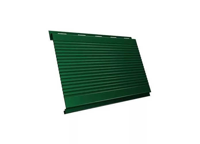 Металлический сайдинг Grand Line Вертикаль Гофр Velur 0,5 мм RAL 6005 Зеленый мох купить в краснодаре