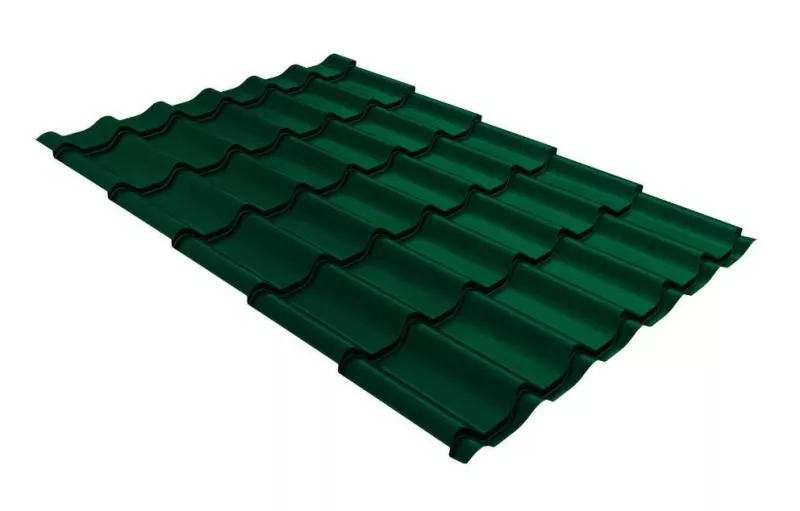 Металлочерепица Grand Line Классик (Classic) 0.5 Satin RAL 6005 зеленый мох купить в краснодаре
