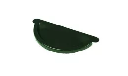 Заглушка желоба Металл Профиль Престиж D150х100 RAL 6005 Зеленый. Артикул: MP-VS25_2