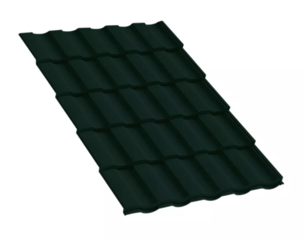Металлочерепица Монтекристо-X VikingMP E 0.5 мм RAL 6005 Зеленый мох купить в краснодаре