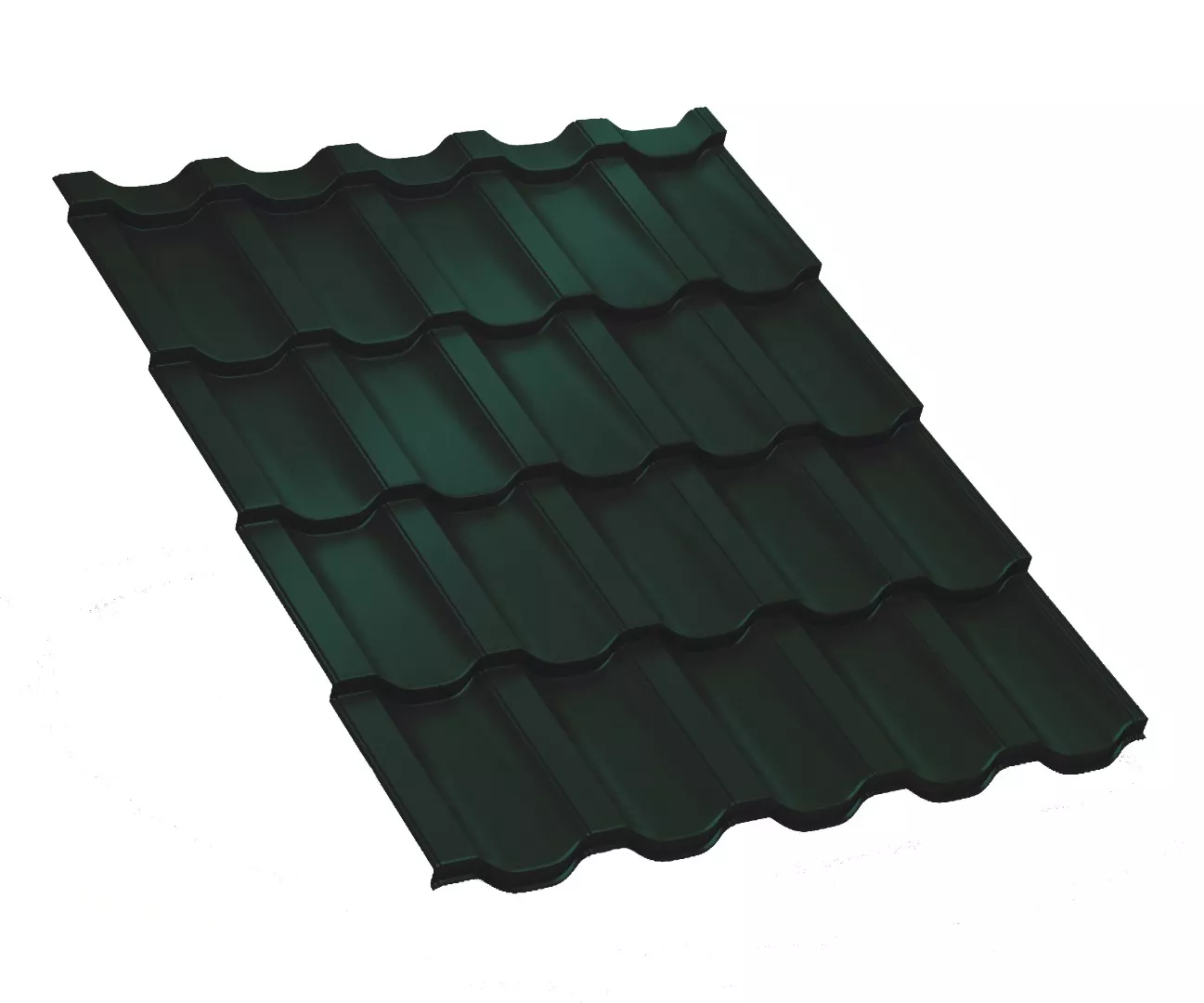 Металлочерепица Трамонтана-XL VikingMP E 0.5 мм RAL 6005 Зеленый мох купить в краснодаре