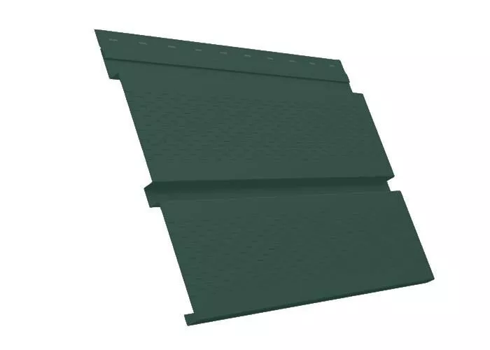 Софит металл с перфорацией GL Квадро брус Atlas 0,5 мм RAL 6005 зеленый мох купить в краснодаре