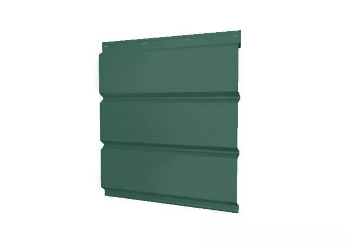 Софит металл GL с центральной перфорацией РЕ 0,45 мм RAL 6002 лиственно-зеленый купить в краснодаре