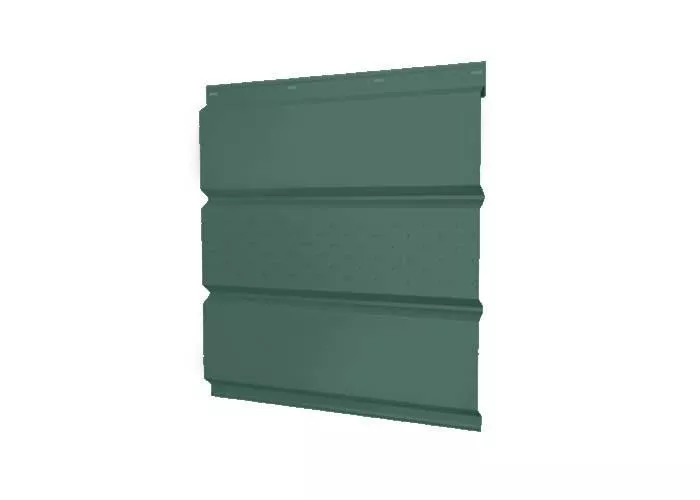 Софит металл GL с центральной перфорацией РЕ 0,45 мм RAL 6005 зеленый мох купить в краснодаре