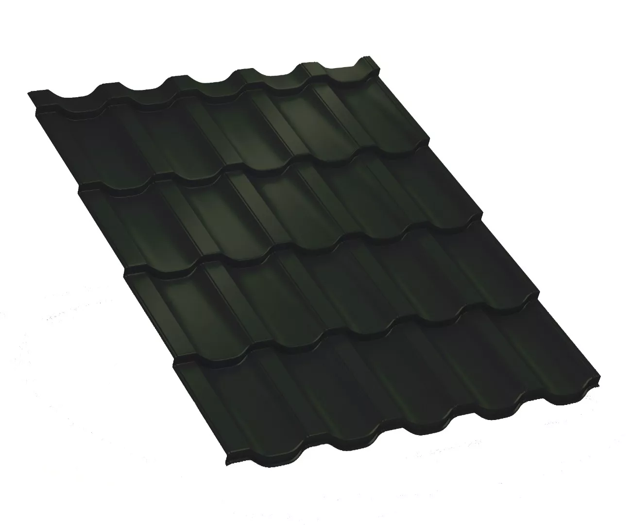 Металлочерепица Трамонтана-M VikingMP E 0.5 мм RAL 6007 Бутылочно-зеленый купить в краснодаре
