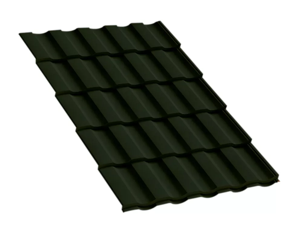 Металлочерепица Монтекристо-ML VikingMP E 0.5 мм RAL 6007 Бутылочно-зеленый купить в краснодаре