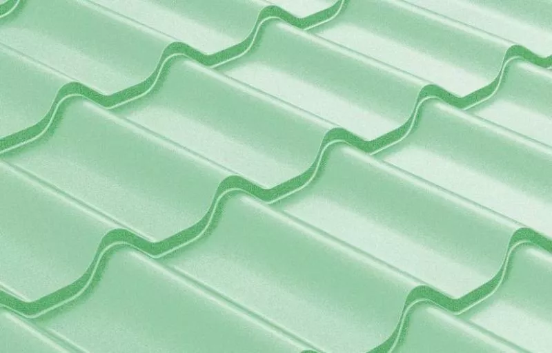 Металлочерепица Grand Line Классик (Classic) Полиэстер 0.45 RAL 6019 бело-зеленый купить в краснодаре