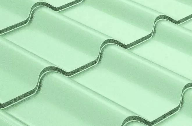 Металлочерепица Grand Line Камея (Kamea) 0,45 Полиэстер RAL 6019 бело-зеленый купить в краснодаре