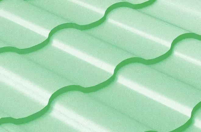 Металлочерепица Grand Line Кредо (Kredo) 0.45 Полиэстер RAL 6019 бело-зеленый купить в краснодаре