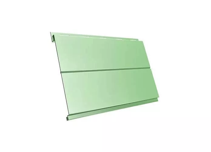 Металлический сайдинг Grand Line Вертикаль Line PE 0,45 мм RAL 6019 Бело-зеленый купить в краснодаре