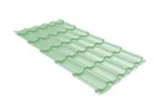 Металлочерепица GL Квинта плюс 3D (Kvinta Plus 3D) 0,45 Полиэстер RAL 6019 бело-зеленый – Купить оптом и в розницу